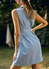Blue Summer Boho Short Dress